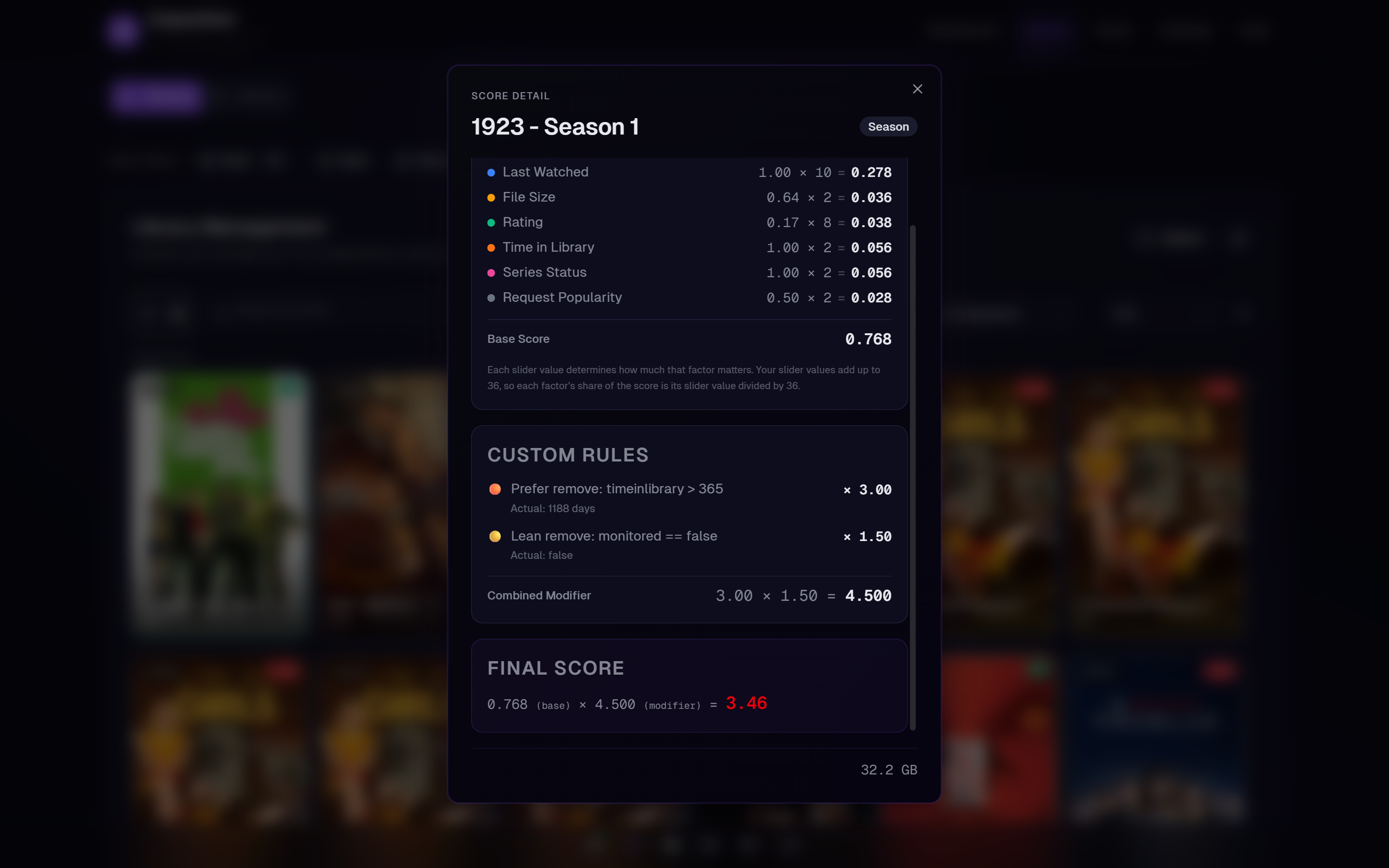 Score Detail — Breakdown